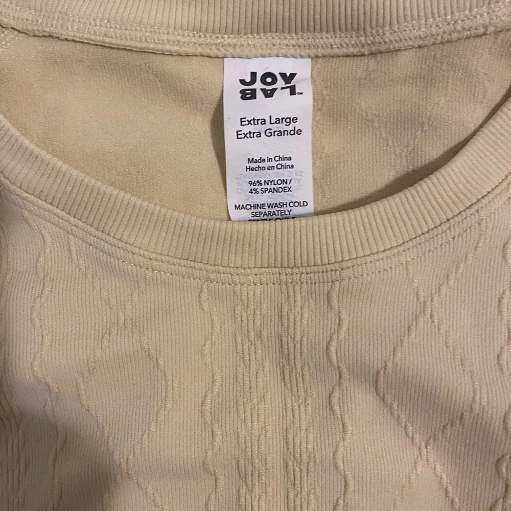 JoyLab Cream Long Sleeve Top